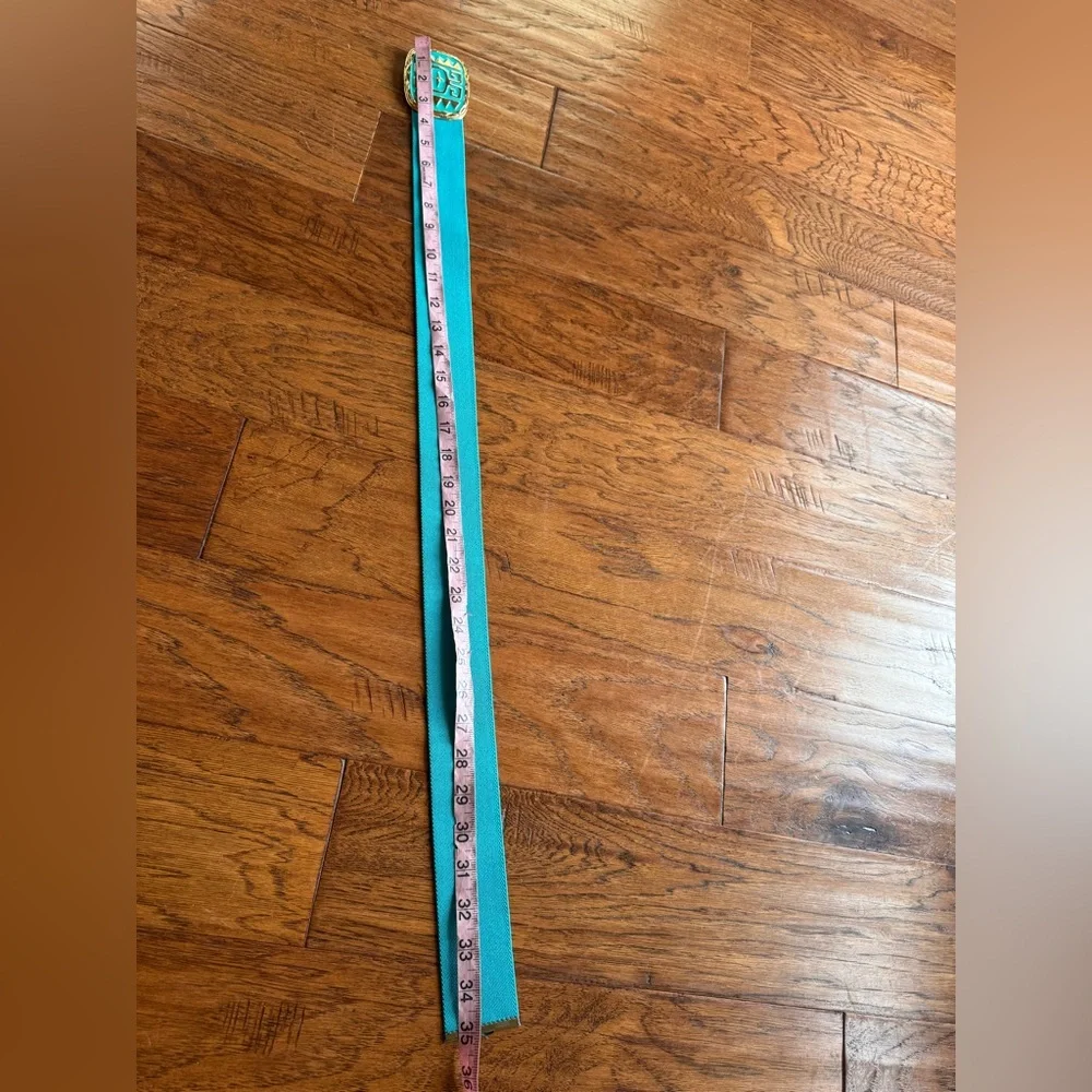 Vintage Omega‎ Teal Stretchy Belt
